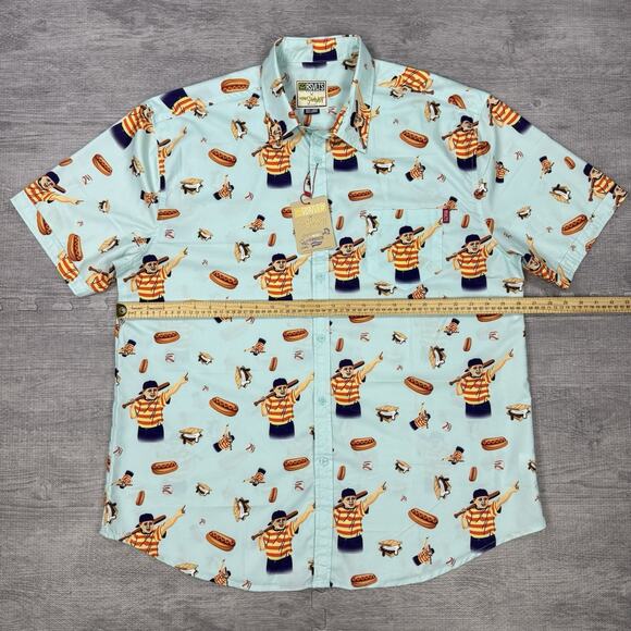 RSVLTS The Sandlot The Great Hambino Shirt Mens 3XL XXXL Short Sleeve Preppy AOP - Picture 3 of 12